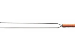 Brochette double Tramontina Churrasco en inox et bois 85cm