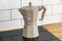 Cafetière italienne Bialetti Moka Exclusive Octagonal induction beige sable
