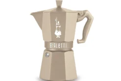 Cafetière italienne Bialetti Moka Exclusive Octagonal induction beige sable