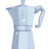 Cafetière italienne Bialetti Moka Exclusive bleu clair