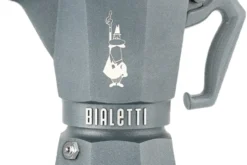 Cafetière italienne Bialetti Moka Exclusive Octagonal induction gris argent