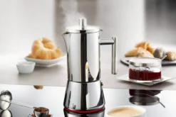 Cafetière italienne moderne Gefu Nando tous feux en inox