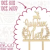 Cake topper Joyeux Noël Scrapcooking en bois