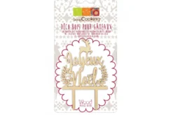 Cake topper Joyeux Noël Scrapcooking en bois