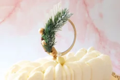 Cake topper Scrapcooking couronne de Noël en bois