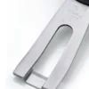 Canneleur Triangle forme U en inox manche en green grip