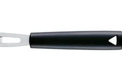 Canneleur Triangle forme U en inox manche en green grip
