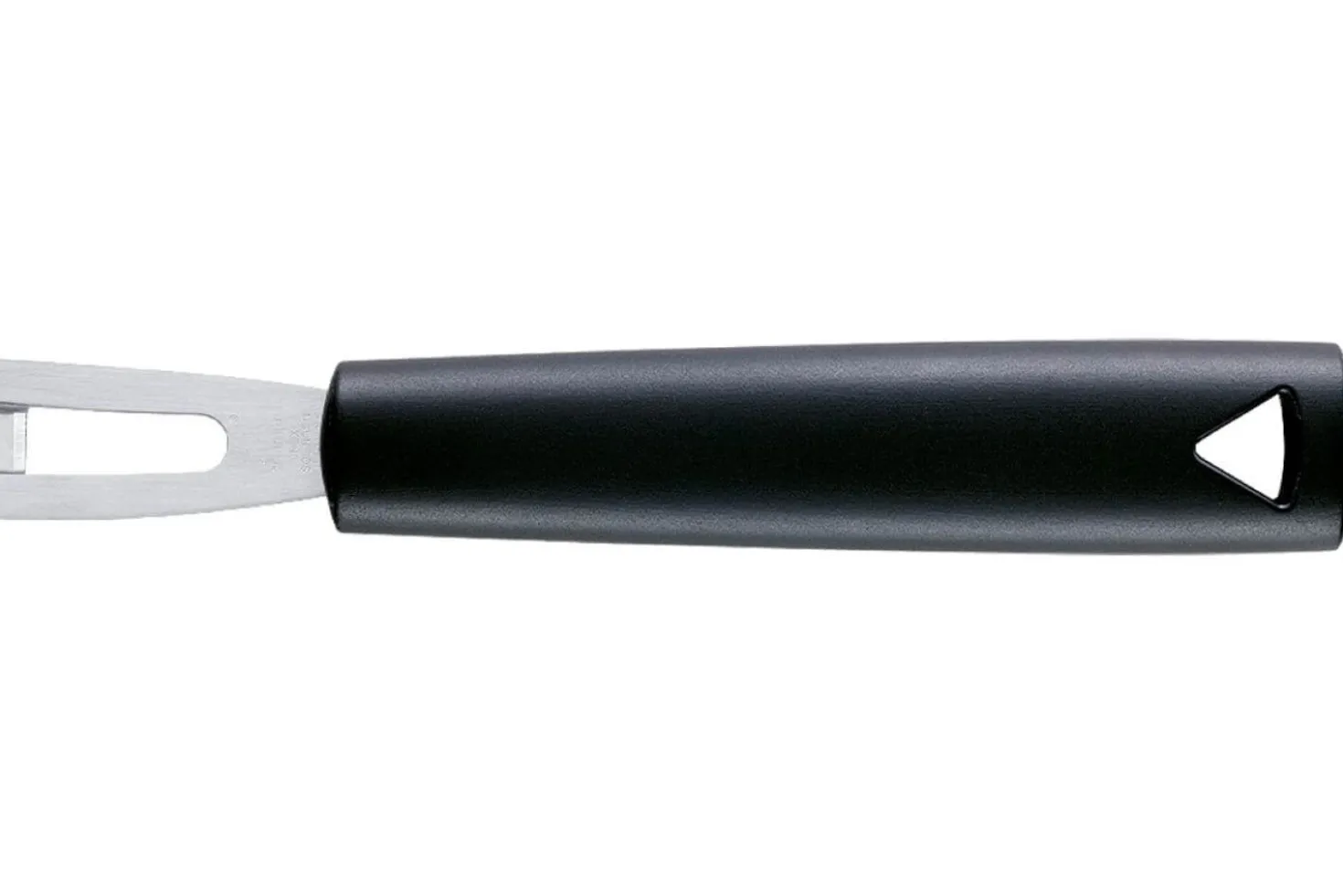 Canneleur Triangle forme U en inox manche en green grip
