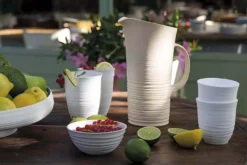 Carafe blanche Guzzini Tierra en bouteilles recyclées 1,8L