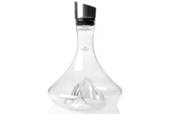 Carafe à vin Alaskan Maker Topographic Mont Blanc en verre cristallin soufflé à la main