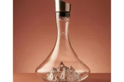 Carafe à vin Alaskan Maker Topographic Aiguille du Midi en verre cristallin