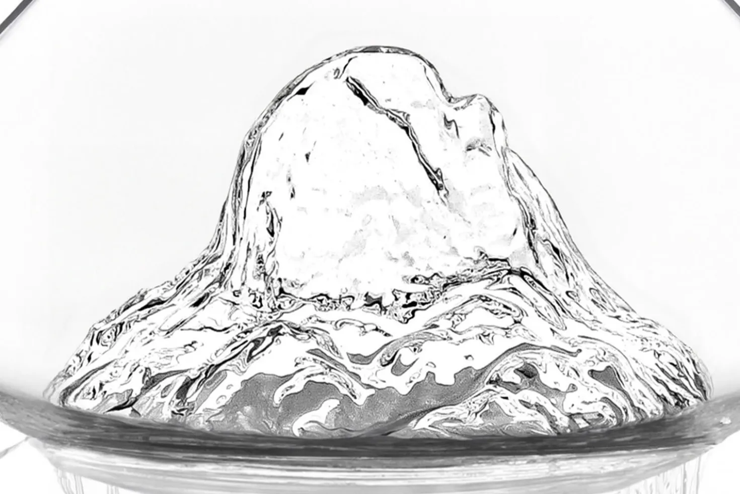 Carafe à vin Alaskan Maker Topographic Pic du midi en verre cristallin