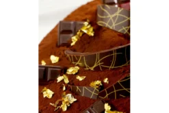 Carnet de 4 feuilles alimentaires en or véritable 24 carats Scrapcooking - 38x38mm
