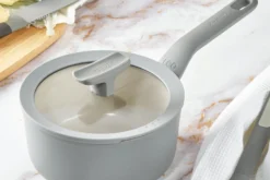 Casserole antiadhérente Berghoff Leo Balance Moonmist 18cm avec couvercle