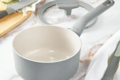 Casserole antiadhérente Berghoff Leo Balance Moonmist 18cm avec couvercle
