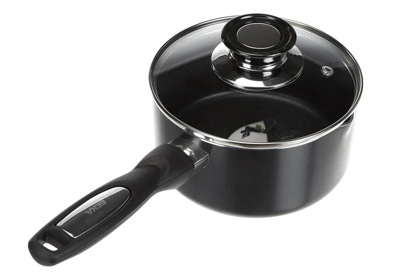 Casserole Beka Pro Induc en aluminium avec couvercle en verre 16cm