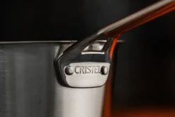 Casserole Cristel 1826 en acier inoxydable 18/10 brossé