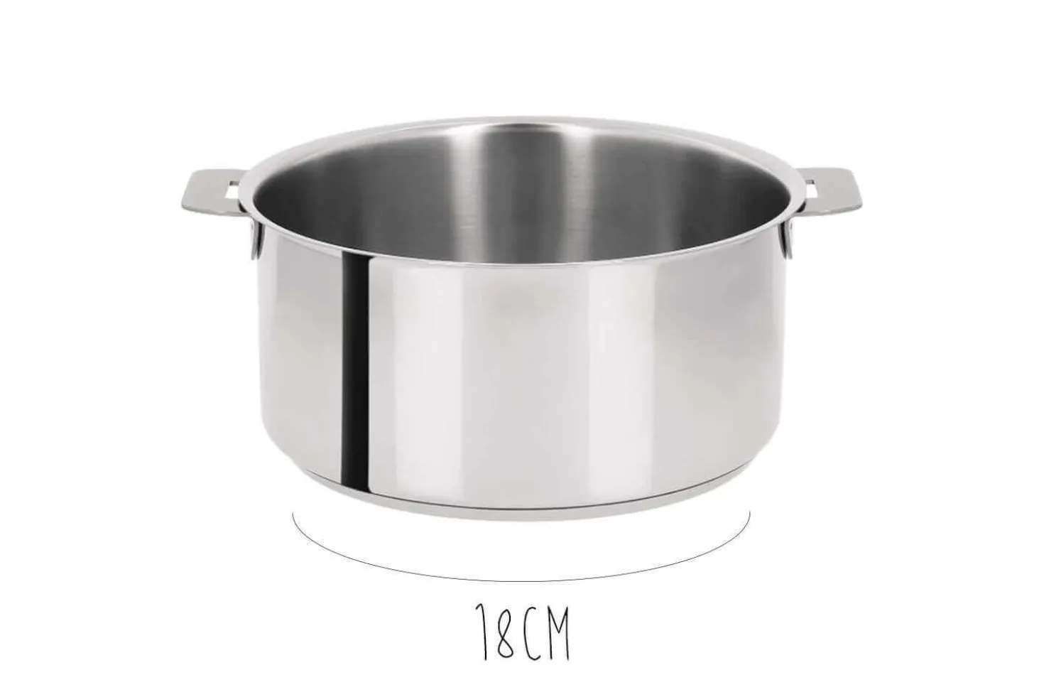 Casserole Cristel Mutine Amovible en inox