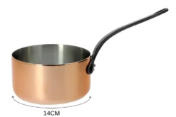 Casserole en cuivre De Buyer Inocuivre poignée en fonte d'acier