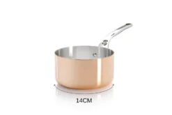 Casserole en cuivre inox De Buyer Prima Matera poignée en fonte d'inox compatible induction