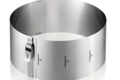 Cercle à gâteaux extensible Gefu Tondo Clip en acier inoxydable hauteur 10cm