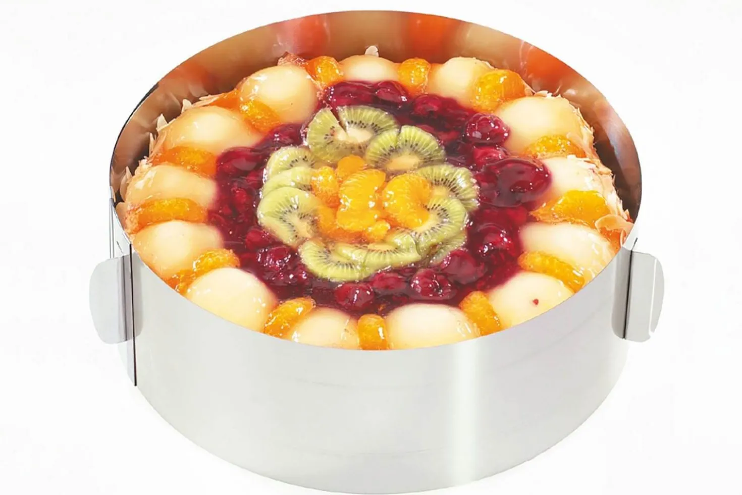 Cercle à gâteaux extensible Gefu Tondo XXL hauteur 10cm