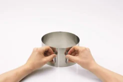 Cercle à gâteaux extensible Gefu Tondo en inox hauteur 8,5cm