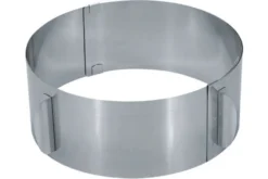 Cercle à gâteaux extensible Gefu Tondo en inox hauteur 8,5cm