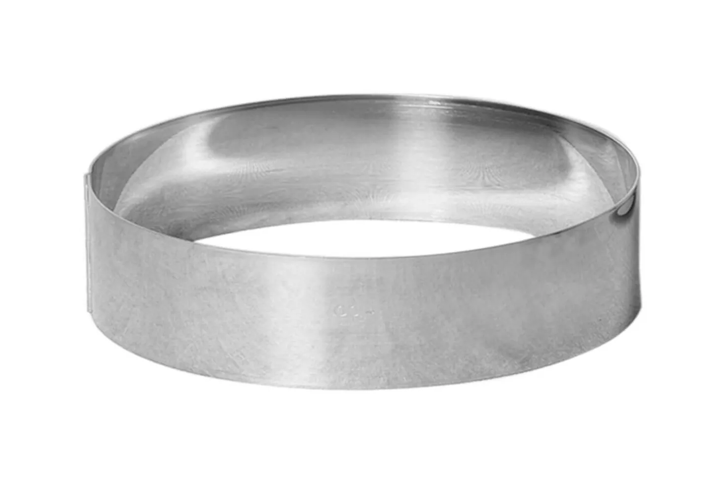Cercle à mousse et entremet Gobel inox bord haut épaisseur 1mm