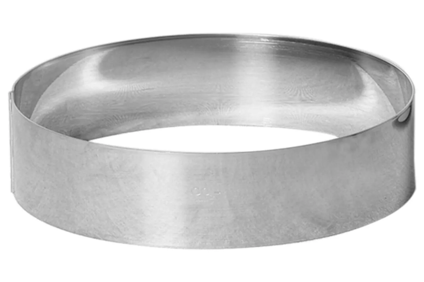 Cercle à mousse et entremet Gobel inox bord haut épaisseur 1mm