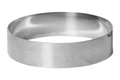 Cercle à mousse et entremet Gobel inox bord haut épaisseur 1mm