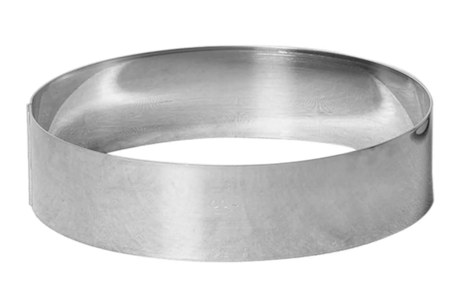 Cercle à mousse et entremet Gobel inox bord haut épaisseur 1mm