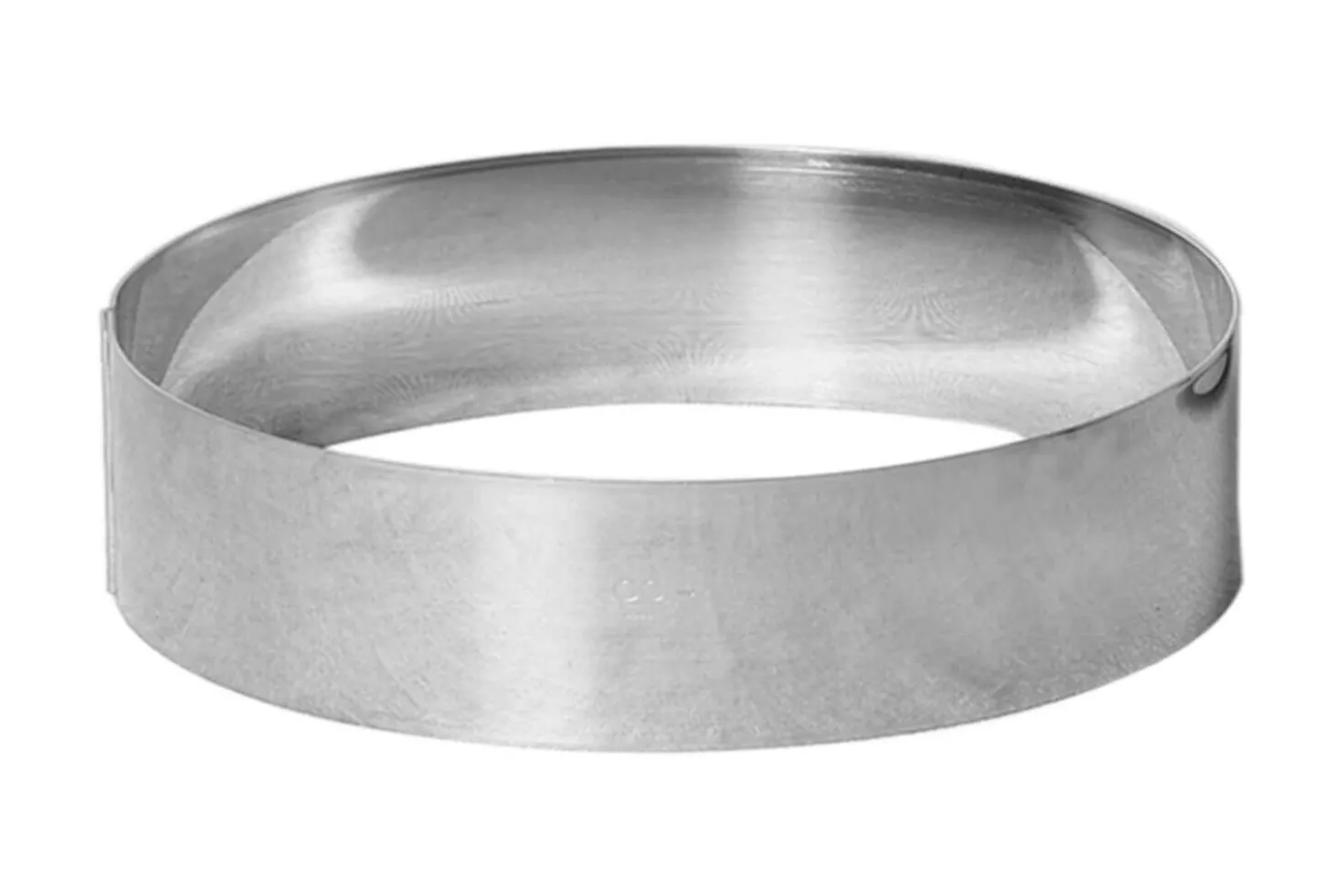 Cercle à mousse et entremet Gobel inox bord haut épaisseur 1mm