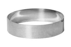 Cercle à mousse et entremet Gobel inox bord haut épaisseur 1mm
