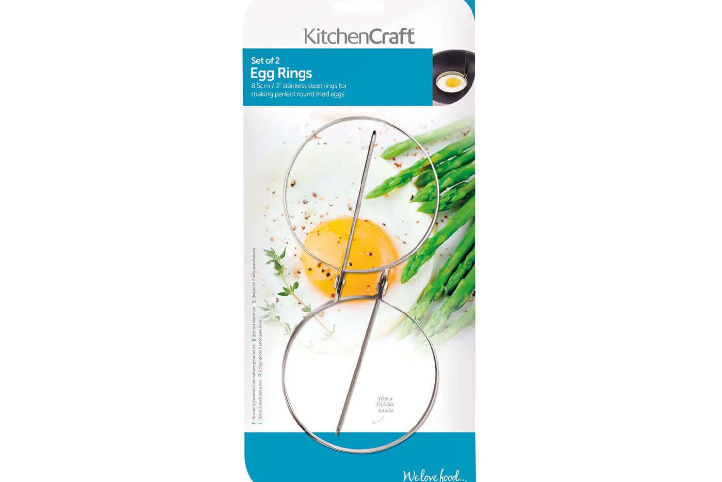 2 cercles à œufs en acier inoxydable Kitchen Craft