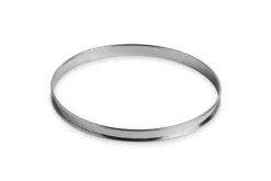 Cercle à tarte rond inox De Buyer bord roulé 20cm