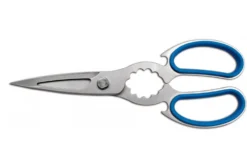 Ciseaux de cuisine Ambrogio Sanelli 21cm acier inoxydable manche bleu