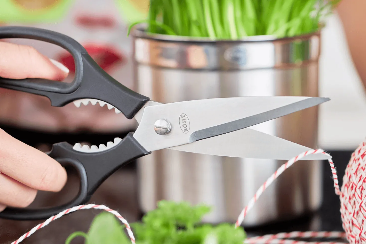 Ciseaux de cuisine Rosle lame en acier microdentée 10cm