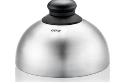 Cloche à burger et fondante Gefu BBQ en acier inox diamètre 15cm