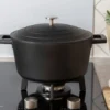Cocotte MasterClass compatible induction en fonte d'aluminium noir 4L