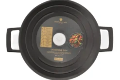 Cocotte MasterClass compatible induction en fonte d'aluminium noir 4L