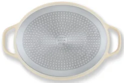 Cocotte ovale Beka Plume en aluminium 31cm - Beige