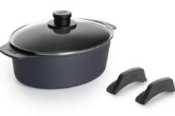 Cocotte ovale Woll Diamond Lite en fonte d'aluminium + anses amovibles polymère