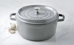 Cocotte ronde en fonte émaillée STAUB gris graphite