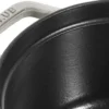 Cocotte STAUB ovale en fonte émaillée truffe blanche