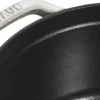 Cocotte STAUB ronde en fonte émaillée truffe blanche