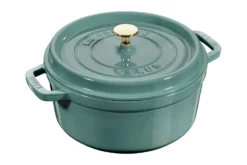 Cocotte Staub ronde en fonte émaillée Eucalyptus