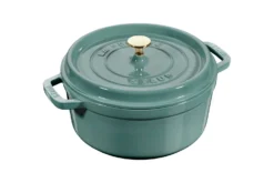 Cocotte Staub ronde en fonte émaillée Eucalyptus