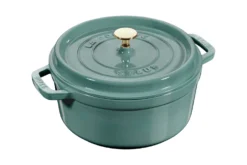 Cocotte Staub ronde en fonte émaillée Eucalyptus