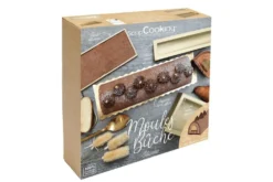Coffret bûche de Noël Scrapcooking en silicone coloris doré